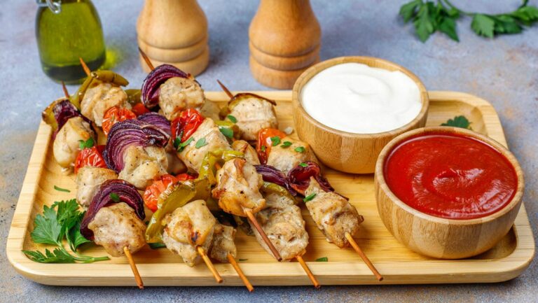 Brochettes Poulet Marinées Yaourt
