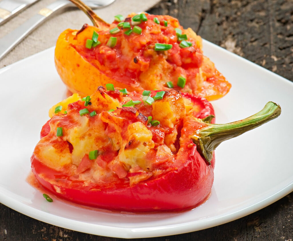 Poivrons Farcis Fromage Chorizo