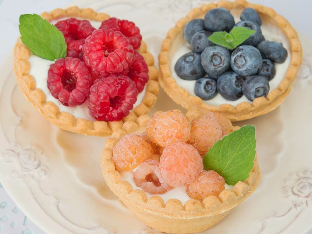 Tartelettes à la Crème et aux Fruits