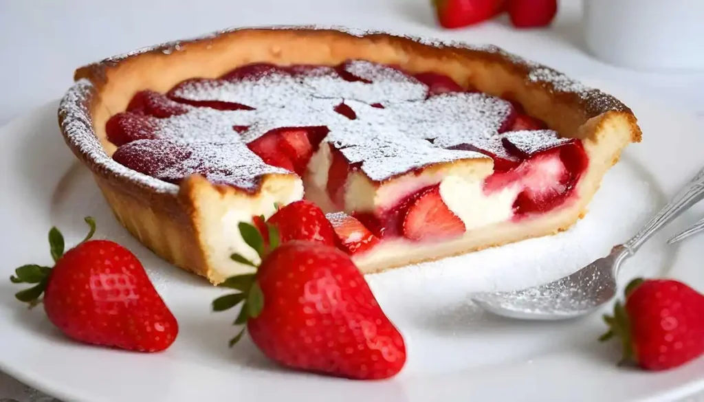 Clafoutis de fraise fondant