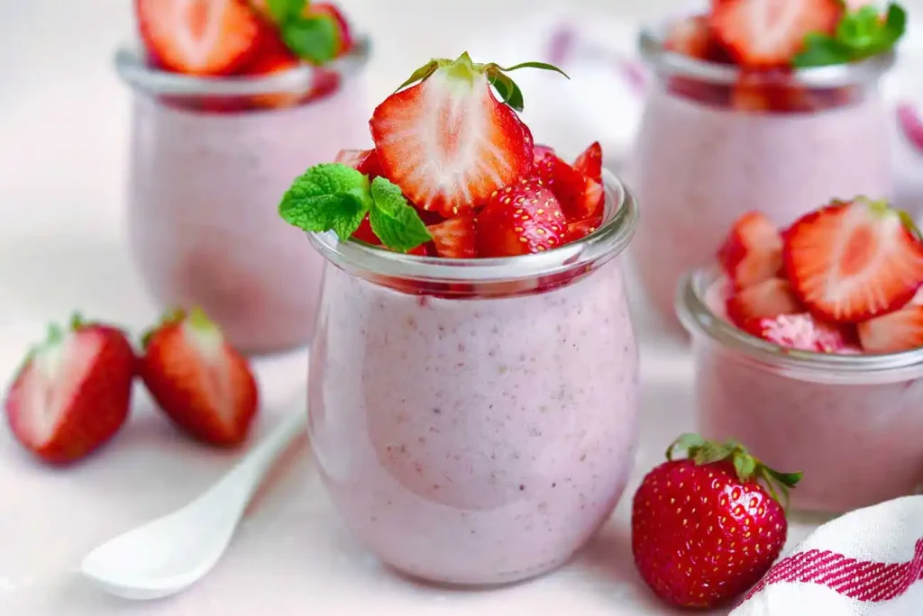 Mousse aux Fraises Sans Cuisson