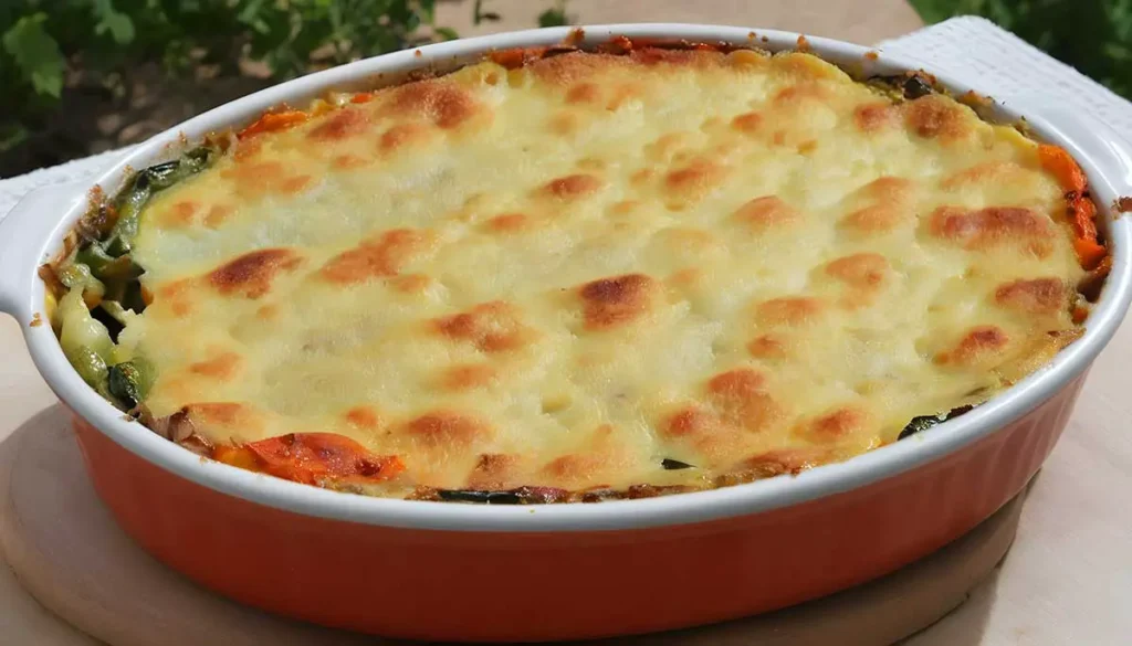 Gratin printanier de Légumes aux Crevettes